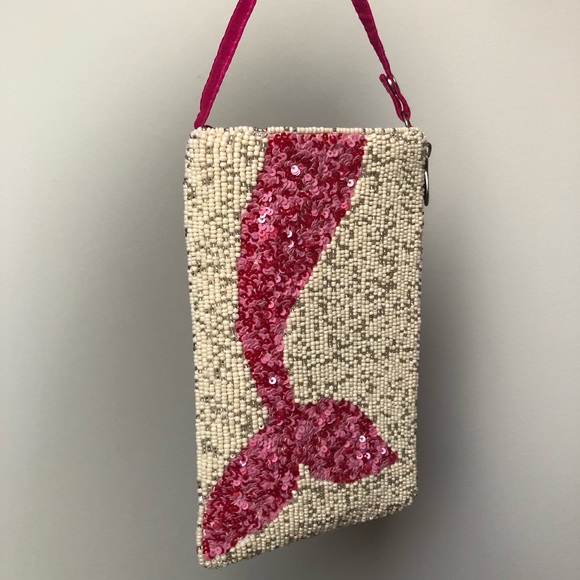 Bamboo Trading Company Handbags - Bamboo Trading Company Mermaid Beaded Wristlet